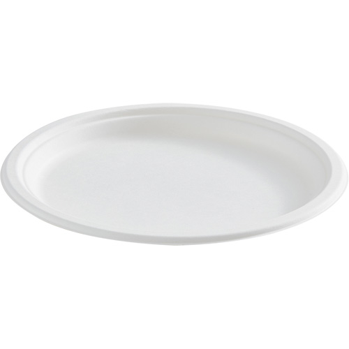 Round Fibre Compostable Plate Distribution Industrielle GC