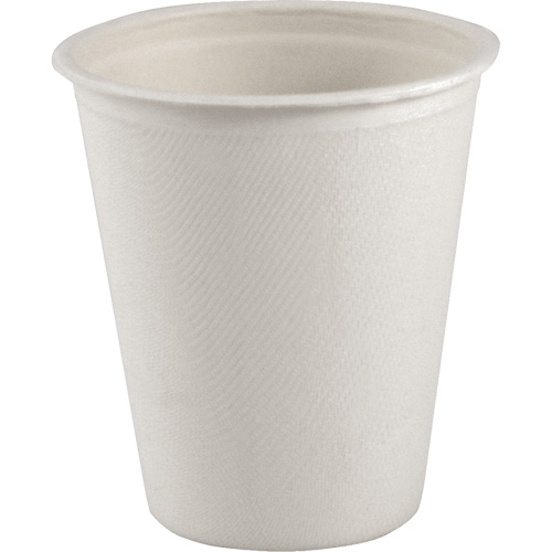 Gobelet compostable &agrave; paroi unique pour boisson chaude, Papier, 8 oz, Blanc Distribution Industrielle GC
