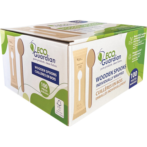 Individually Wrapped Wooden Spoons Distribution Industrielle GC