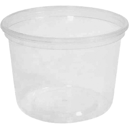 Contenant &agrave; charcuterie transparent sans couvercle MicroGourmet 16 oz, Plastique, Ronde Distribution Industrielle GC