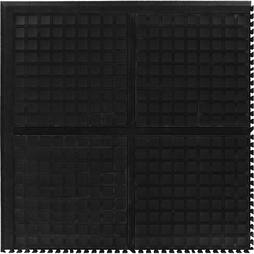 Hog Heaven III Comfort Modular Centre Tile, Corrugated, 3' x 3' x 3/4", Black, Nitrile Distribution Industrielle GC