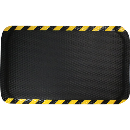 Hog Heaven Mat, Diamond, 3' x 5' x 5/8", Black/Yellow, Nitrile Distribution Industrielle GC