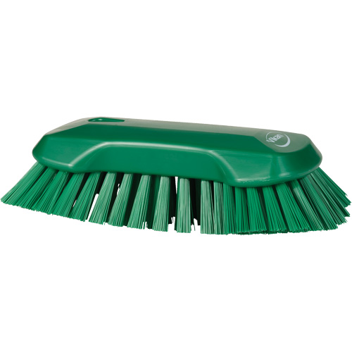Brosse &agrave; main, Soies Tr&egrave;s ferme, Longueur de 9-1/10", Vert Distribution Industrielle GC