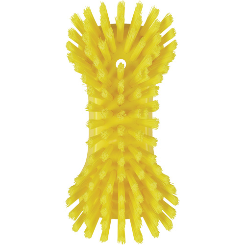 Brosse &agrave; main, Soies Tr&egrave;s ferme, Longueur de 9-1/10", Jaune Distribution Industrielle GC