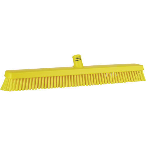 Balai-brosse robuste, Crins Fin/Ferme, 24", Jaune Distribution Industrielle GC