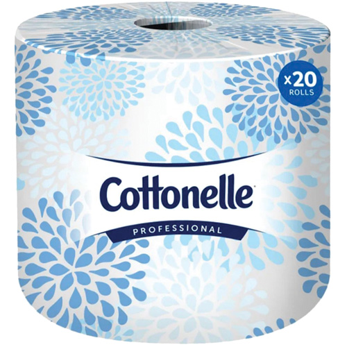 Papier hygi&eacute;nique professionnel Cottonelle, 2 Pli, 451 Feuilles/Rouleu, Blanc Distribution Industrielle GC