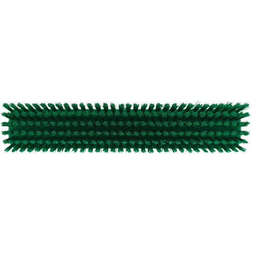 Push Broom Head, Fine/Stiff Bristles, 16-1/2", Polyester/Polypropylene, Green Distribution Industrielle GC