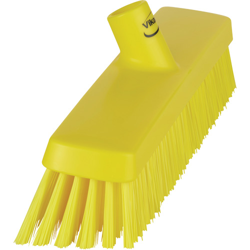 Push Broom Head, Fine/Stiff Bristles, 16-1/2", Polyester/Polypropylene, Yellow Distribution Industrielle GC