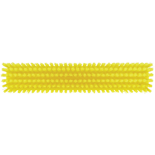 Push Broom Head, Fine/Stiff Bristles, 16-1/2", Polyester/Polypropylene, Yellow Distribution Industrielle GC