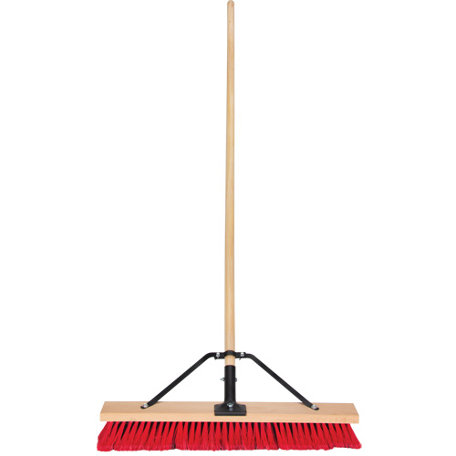 Balai-brosse &agrave; manche renforc&eacute;, 24", Moyen, Soies PVC Distribution Industrielle GC