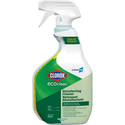 Nettoyant d&eacute;sinfectant CloroxPro Clorox EcoClean, 946 ml, Bouteille &agrave; g&acirc;chette Distribution Industrielle GC