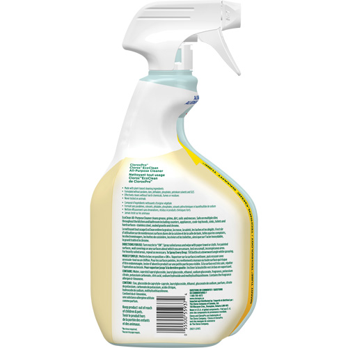CloroxPro Clorox EcoClean All-Purpose Cleaner, 946 ml, Trigger Bottle Distribution Industrielle GC
