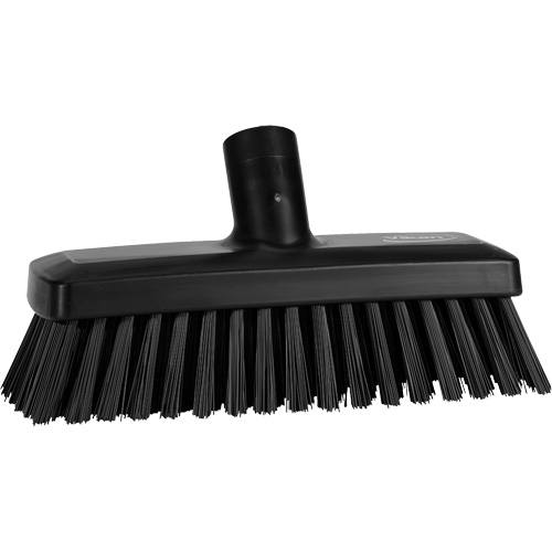 Compact Wall/Deck Broom, Stiff Bristles, 8-9/10", Polyester/Polypropylene, Black Distribution Industrielle GC