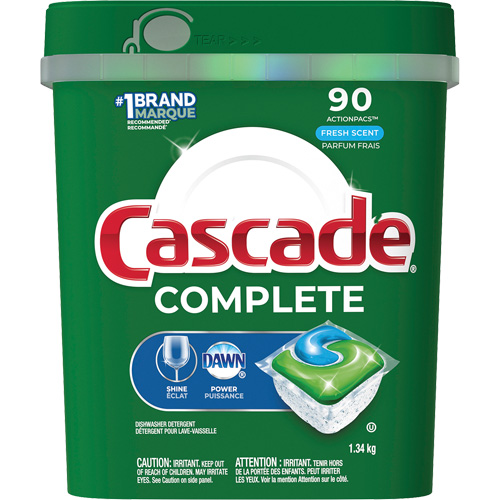 Complete ActionPacs Dishwasher Soap, Pods, 1340 g, Fresh Distribution Industrielle GC