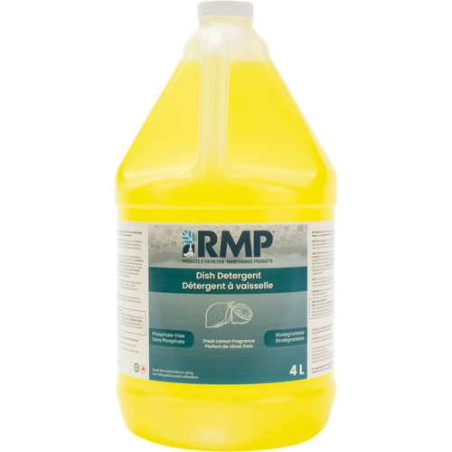 Impact Lemon Dish Detergent, Liquid, 4 L, Lemon Distribution Industrielle GC