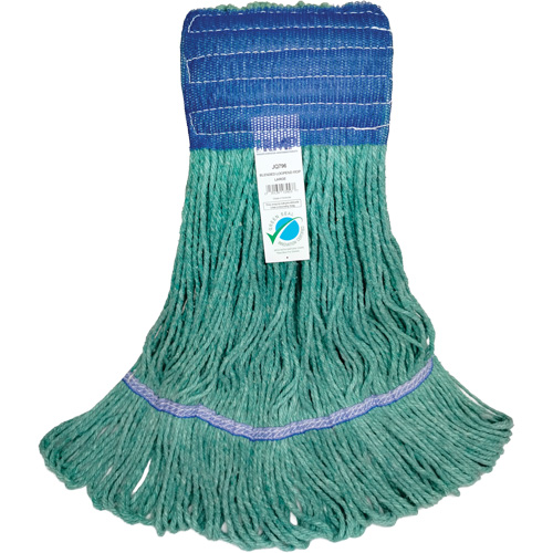 T&ecirc;te de vadrouille &agrave; bande large, Antimicrobien/Finition de plancher/Sp&eacute;cialis&eacute;, Coton/Rayonne/Synth&eacute;tique, Style Boucle Distribution Industrielle GC
