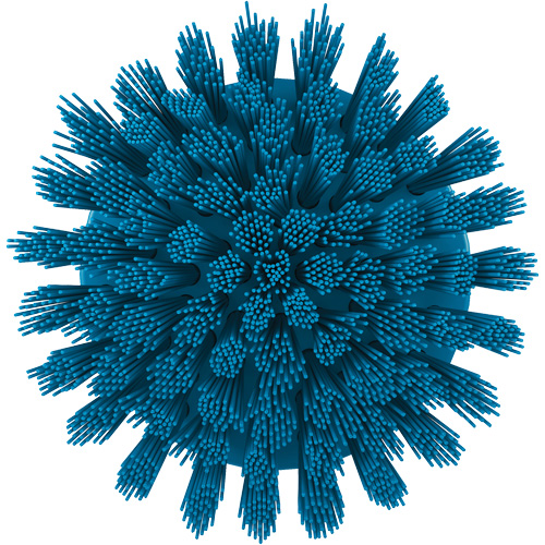 HyDrive Round Drill Brush, Extra Stiff Bristles, 3-1/10" Long, Blue Distribution Industrielle GC