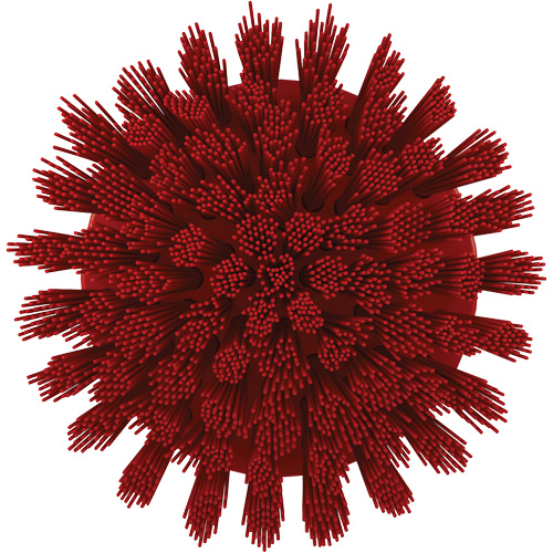 HyDrive Round Drill Brush, Extra Stiff Bristles, 3-1/10" Long, Red Distribution Industrielle GC