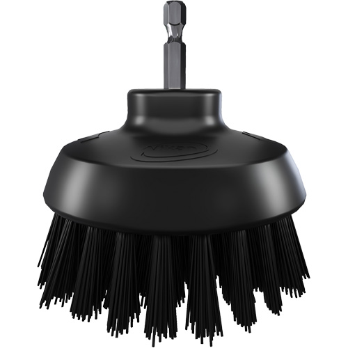 HyDrive Round Drill Brush, Extra Stiff Bristles, 3-1/10" Long, Black Distribution Industrielle GC