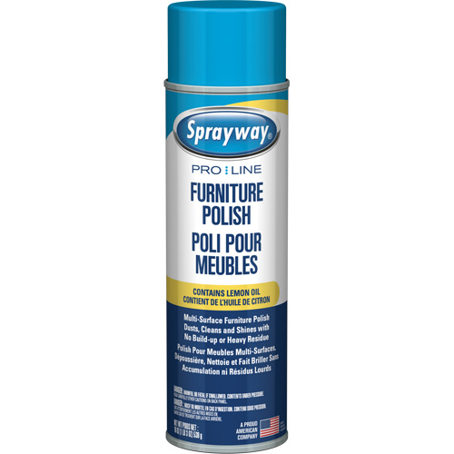 Polissage pour mobilier Pro Line avec huile de citron, 19 oz., Canette a&eacute;rosol Distribution Industrielle GC