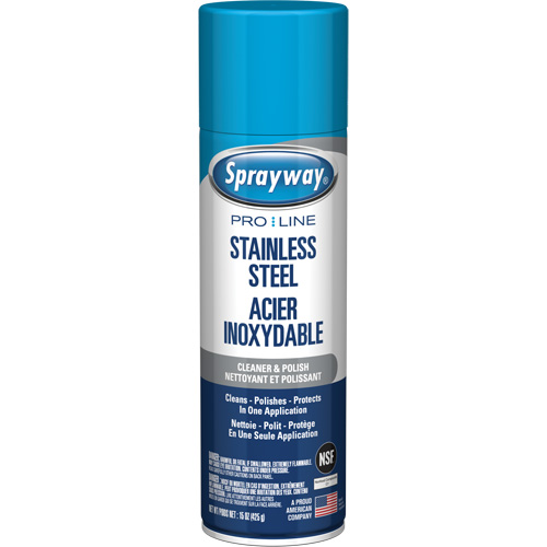 Pro Line Stainless Steel Cleaner & Polish, 15 oz., Aerosol Can Distribution Industrielle GC