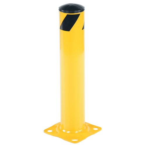 Safety Bollard, Steel, 24" H x 4.5" W, Yellow Distribution Industrielle GC