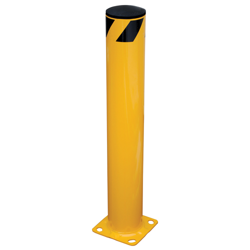 Safety Bollard, Steel, 36" H x 5.5" W, Yellow Distribution Industrielle GC