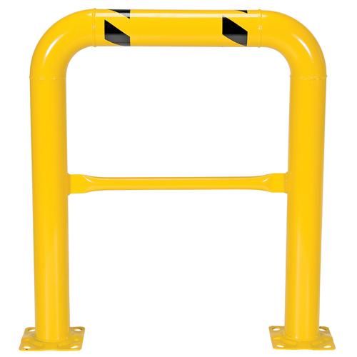 Garde-corps &agrave; profil &eacute;lev&eacute; pour machines, 3' la x 3,5' h, Jaune Distribution Industrielle GC