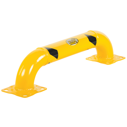 Garde-corps &agrave; profil bas pour rayonnages, 3' la x 0,75' h, Jaune Distribution Industrielle GC