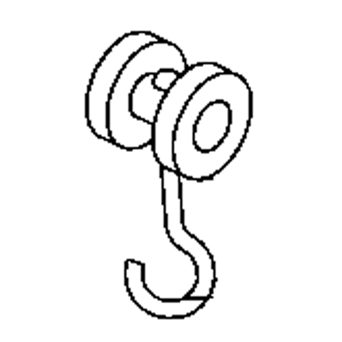 Curtain Partition Track Single Nylon Roller Distribution Industrielle GC