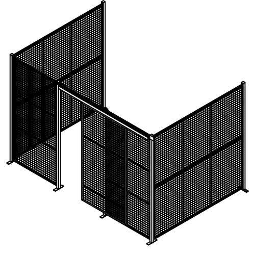 Partitions & cloisons grillag&eacute;e Distribution Industrielle GC