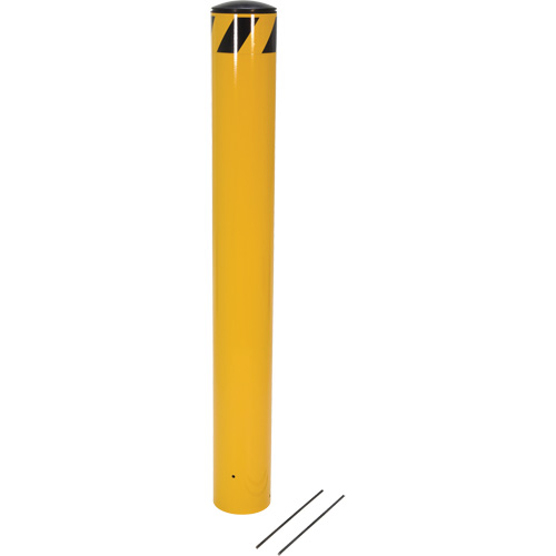 Pour-In-Place Bollards, Steel, 48-1/2" H x 5-9/16" W, Yellow Distribution Industrielle GC
