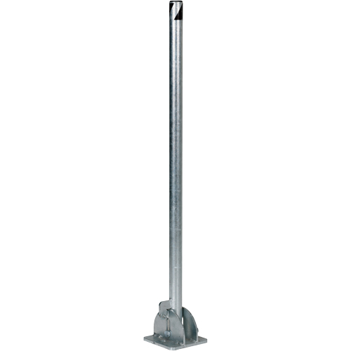 Butoirs repliables, Acier, 42" h x 1-3/4" la, Argent Distribution Industrielle GC