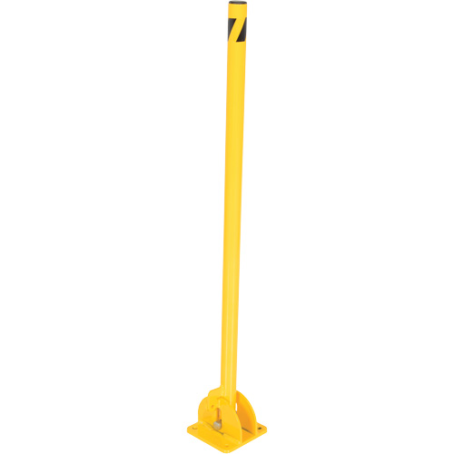 Fold-Down Bollards, Steel, 42" H x 1-3/4" W, Yellow Distribution Industrielle GC