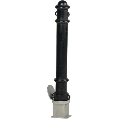 Bornes d&eacute;coratives amovibles, Acier, 40" h x 4-1/2" la, Noir Distribution Industrielle GC