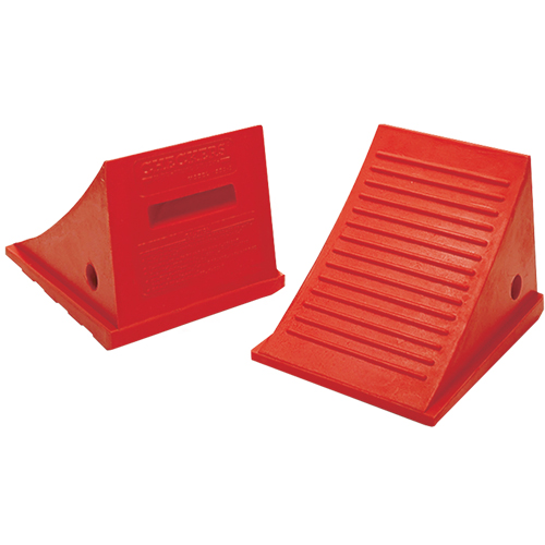 Cales-roue pour usage g&eacute;n&eacute;ral, Polyur&eacute;thane, Orange, 9" la x 11-1/2" p x 8-1/2" h Distribution Industrielle GC