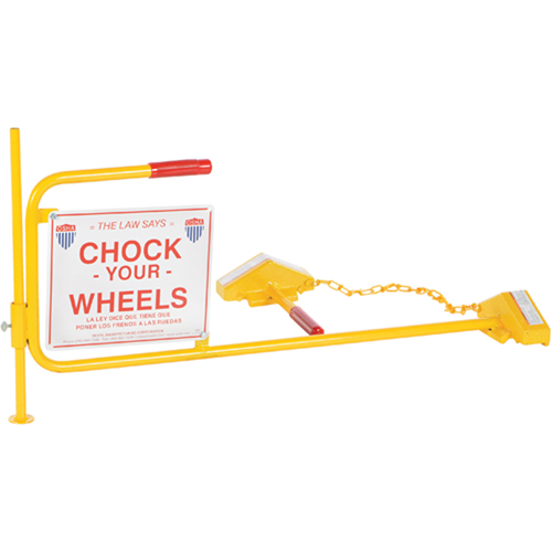 Single Rail Chock With Flag Rail Combo Distribution Industrielle GC