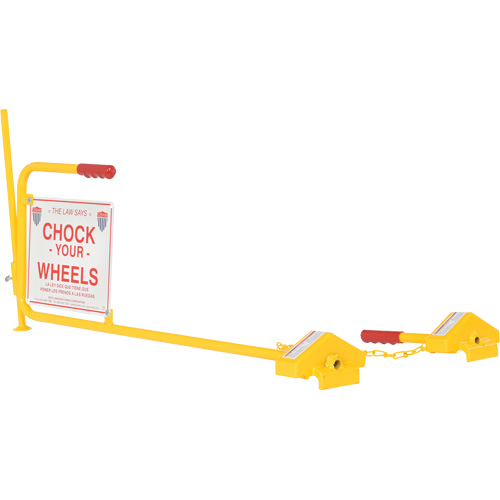 Single Rail Chock With Flag Rail Combo Distribution Industrielle GC