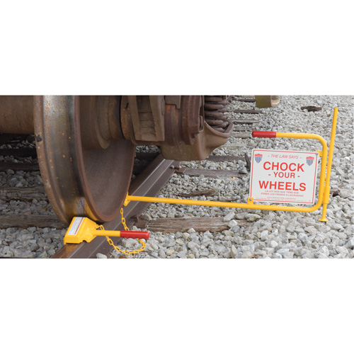 Single Rail Chock With Flag Rail Combo Distribution Industrielle GC
