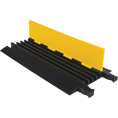 Protecteur de c&acirc;ble robuste Yellow Jacket, 4 canaux, 36" lo x 17,5" la x 2" h Distribution Industrielle GC