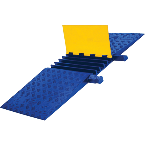 Yellow Jacket&reg; Heavy Duty ADA/DDA Cable Protector, 5 Channels, 18" L x 50" W x 1.875" H Distribution Industrielle GC