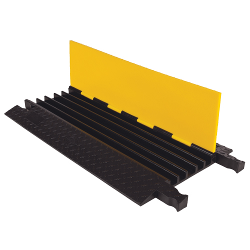 Protecteur de c&acirc;ble robuste Yellow Jacket, 5 canaux, 36" lo x 19,75" la x 1,875" h Distribution Industrielle GC
