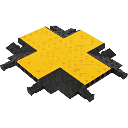 Yellow Jacket&reg; 5-Channel Heavy Duty Cable Protector - 4-Way Connector Distribution Industrielle GC