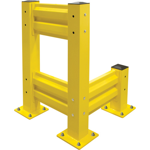 Industrial Safety Guard Rail, Steel, 19" L x 12" H, Safety Yellow Distribution Industrielle GC