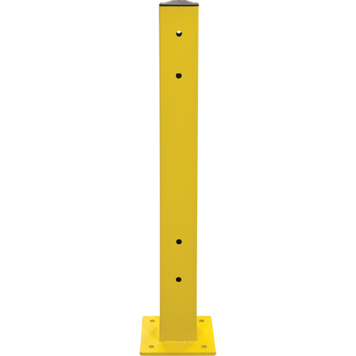 Double Guard Rail Post, Steel, 5" L x 44" H, Safety Yellow Distribution Industrielle GC