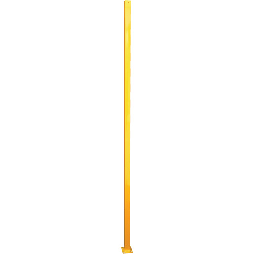 Adjustable Perimeter Guard In-Line Post, 4" W x 96" H, Yellow Distribution Industrielle GC