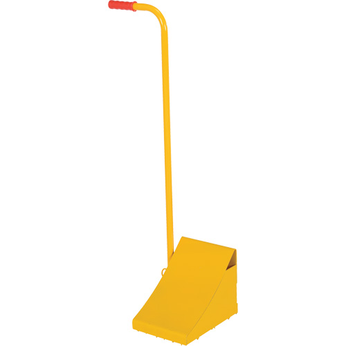 Ergo Handle Wheel Chock, Steel, Yellow, 8" W x 10-3/4" D x 9-1/8" H Distribution Industrielle GC
