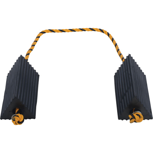 Cale de roue d'avion de transporteur a&eacute;rien, 5" x 10" x 4-1/2", Noir Distribution Industrielle GC