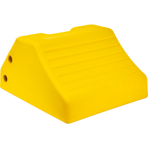 Cale de roue robustes, Ur&eacute;thane, Jaune, 15-1/2" la x 17-7/10" p x 10" h Distribution Industrielle GC
