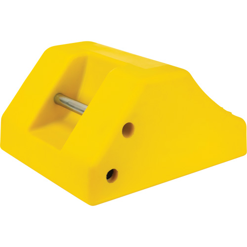 Cale de roue robustes, Ur&eacute;thane, Jaune, 15-1/2" la x 17-7/10" p x 10" h Distribution Industrielle GC